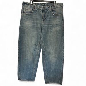 Wild Fable Mid-Rise Barrel Classic Blue Denim Light Wash Jeans NWT